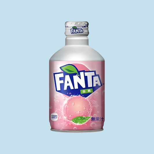 Fanta White Peach Aluminium Bottle Japan 300ml